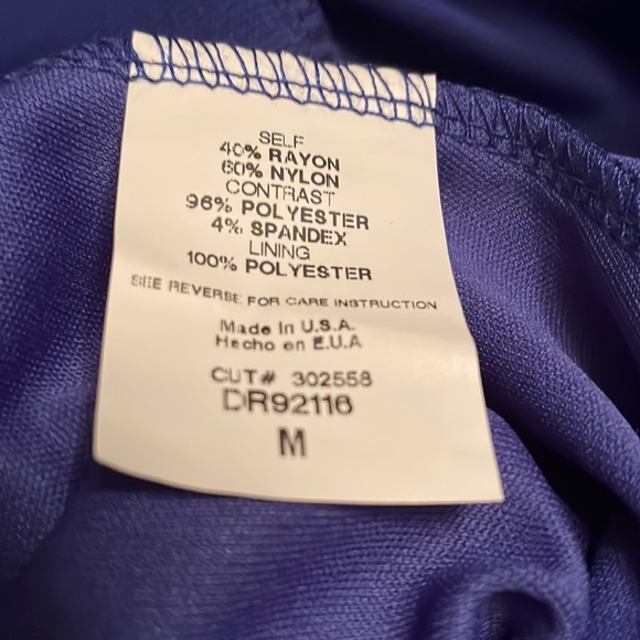 Lush royal blue gorgeous sleeveless dress, size M. Perfect for any occasion. - Picture 17 of 17